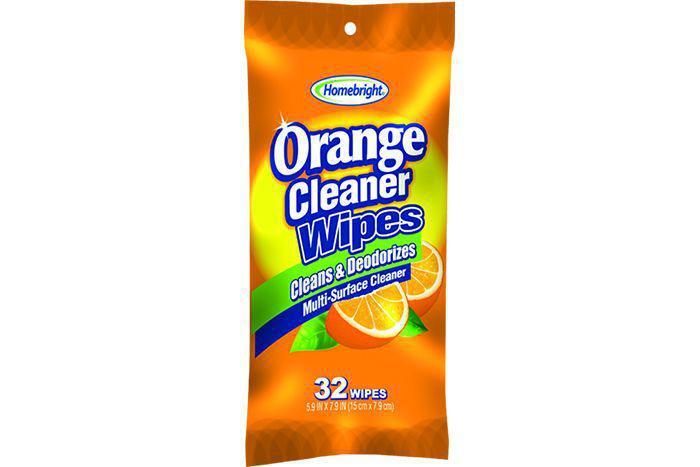 Homebright Orange Cleaner Flat Pack Wipes | Howdy Clearance Centre